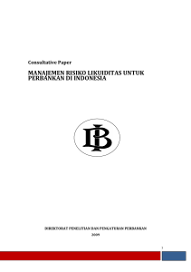 manajemen risiko likuiditas untuk perbankan di
