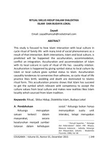 RITUAL SIKLUS HIDUP DALAM DIALEKTIKA ISLAM DAN BUDAYA