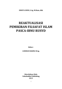 reaktualisasi pemikiran filsafat islam pasca-ibnu rusyd - Al