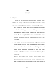 BAB V PENUTUP A. Kesimpulan Berdasarkan hasil pembahasan