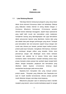 BAB I PENDAHULUAN 1.1 Latar Belakang Masalah Teknologi