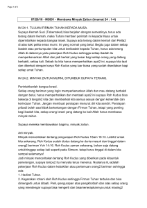 M3801 - Membawa Minyak Zaitun (Imamat 24 : 1-4)