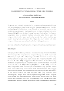 Entrepreneurial Proclivity - Journal of Universitas Airlangga