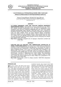 uji fungsi alat pengendali suhu tipe tz4st-r4c - Digilib