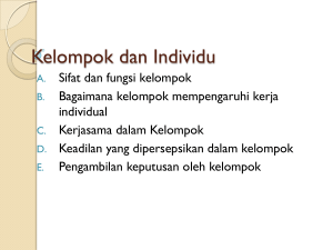 Kelompok dan Individu