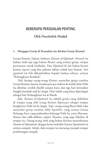 beberapa persoalan penting