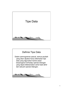 Tipe Data