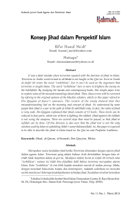 Konsep Jihad dalam Perspektif Islam