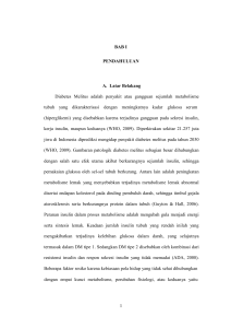 BAB I PENDAHULUAN A. Latar Belakang Diabetes