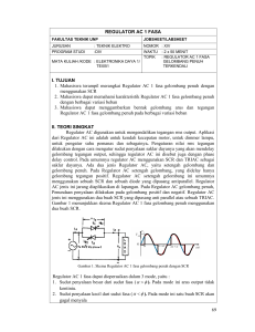 Regulator AC 1 Fasa