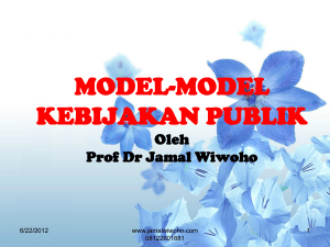 Model-Model Kebijakan Publik