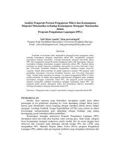 Analisis Pengaruh Prestasi Pengajaran Mikro dan Kemampuan