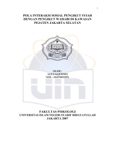 pola interaksi sosial pengikut syiah dengan