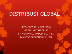 distribusi global - UIGM | Login Student