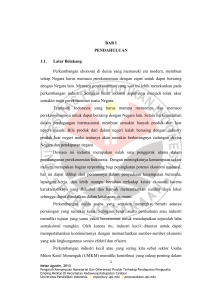 BAB I PENDAHULUAN 1.1. Latar Belakang Perkembangan