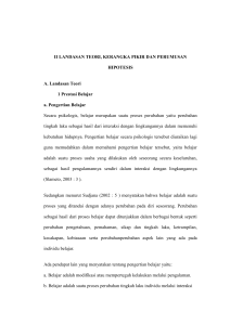 Banyak faktor yang menyebabkan tercapainya suatu prestasi