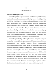 1 BAB 1 PENDAHULUAN 1.1 Latar Belakang Masalah