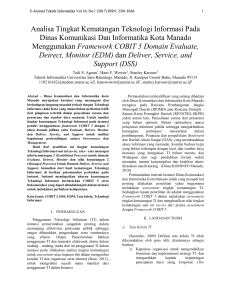 Analisa Tingkat Kematangan Teknologi Informasi - E