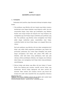 bab v kesimpulan dan saran