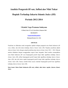 Analisis Pengaruh BI rate, Inflasi dan Nilai Tukar Rupiah Terhadap