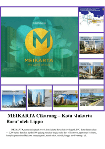 MEIKARTA Cikarang – Kota `Jakarta Baru` oleh Lippo