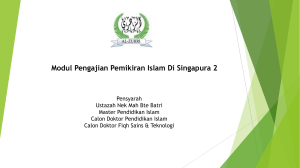 Modul Pengajian Pemikiran Islam Di Singapura 2 - al