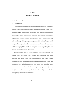 BAB II TINJAUAN PUSTAKA 2.1. Landasan Teori 2.1.1. Stock