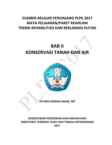 bab ii konservasi tanah dan air