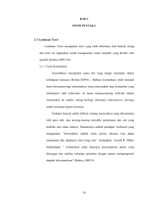 10 BAB 2 STUDI PUSTAKA 2.1 Landasan Teori