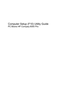Computer Setup (F10) Utility Guide