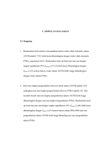 V. SIMPULAN DAN SARAN 5.1 Simpulan 1. Berdasarkan hasil
