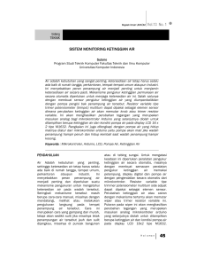 sistem monitoring ketinggian air