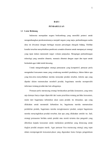 1 BAB I PENDAHULUAN 1.1 Latar Belakang Indonesia merupakan