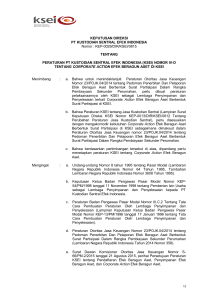 Peraturan PT Kustodian Sentral Efek Indonesia Nomor IV-D