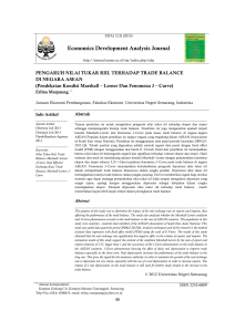 Economics Development Analysis Journal