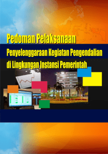 Pedoman Pelaksanaan Penyelenggaraan Kegiatan Pengendalian