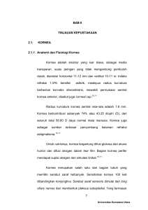 7 BAB II TINJAUAN KEPUSTAKAAN 2.1. KORNEA 2.1.1. Anatomi