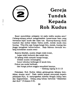 Gereja Tunduk kepada Roh Kudus