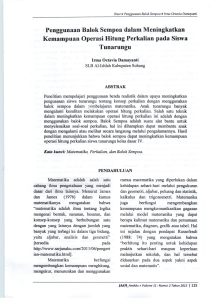 Penggunaan Balok Sempoa dalam Meningkatkan