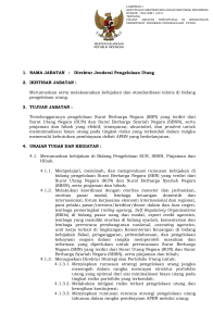 Direktur Jenderal Pengelolaan Utang 2. IKHTISAR JABATAN