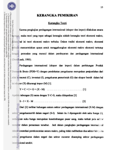 Analisis Struktur dan Kinerja Perdagangan