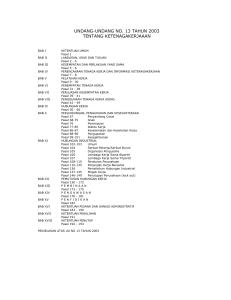 undang-undang no. 13 tahun 2003 tentang