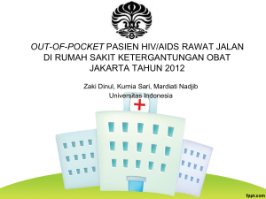 out-of-pocket pasien hiv/aids rawat jalan di rumah sakit