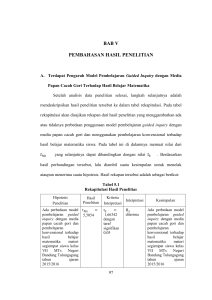 BAB V PEMBAHASAN HASIL PENELITIAN