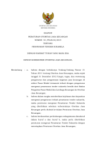 11. POJK 54-2015 tentang Penawaran Tender Sukarela