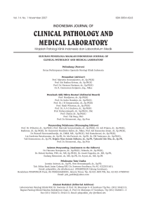 indonesian journal of clinical pathology and medical laboratory