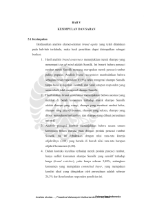 BAB V KESIMPULAN DAN SARAN 5.1 Kesimpulan Berdasarkan