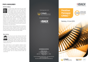 crisc isaca - CRMS Indonesia