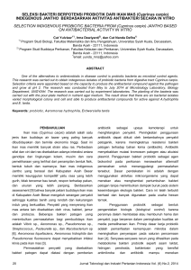 SELEKSI BAKTERI BERPOTENSI PROBIOTIK DARI