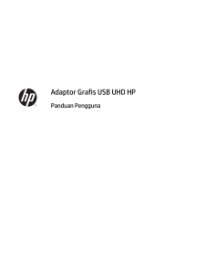 HP UHD USB Graphics Adapter User Guide